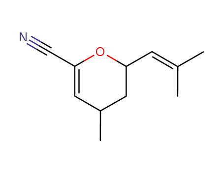 4-Methyl-6-(2-methyl-propenyl)-5,6-dihydro-4H-pyran-2-carbonitrile