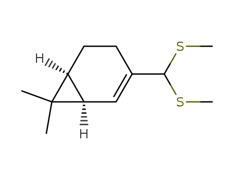 (1R,6S)-7,7-dimethyl-3-(bis(methylthio)methyl)bicyclo<4.1.0>hept-2-ene