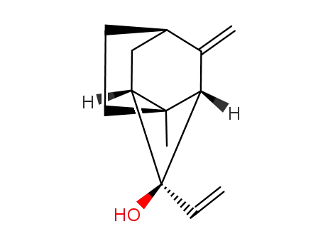 8-ethenyl-2-methyl-6-methylenetricyclo<3.3.1.02,7>nonan-8-ol