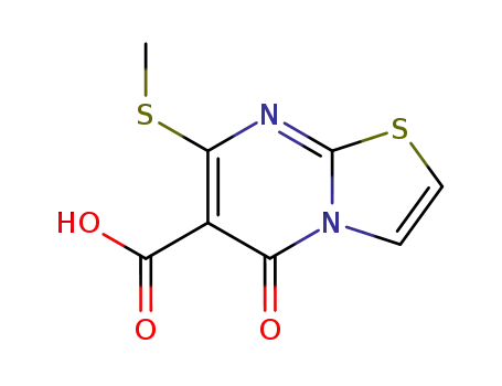 7-Methylthio-5-oxo-5H-thiazolo<3,2-a>pyrimidine-6-carboxylic acid
