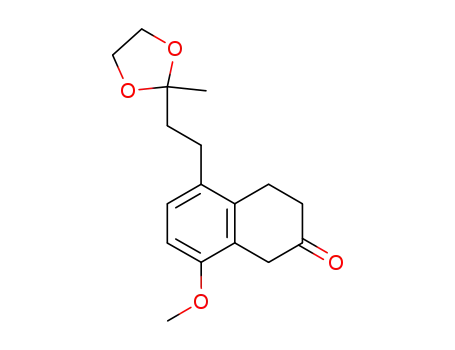 8-methoxy-5-<2'-(2''-methyl-1'',3''-dioxolan-2''-yl)ethyl>-3,4-dihydronaphthalen-2(1H)-one
