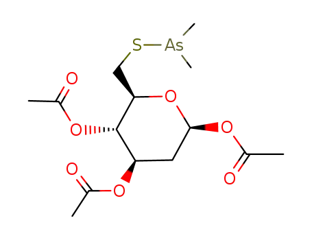 1,3,4-tri-O-acetyl-2-deoxy-6-S-dimethylarsino-6-thio-β-D-arabino-hexopyranose