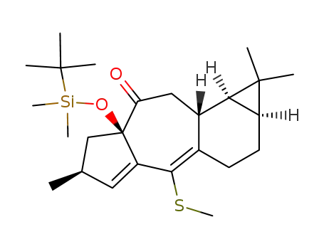 (5S,7R,10R,11S,13S)-2-(methylthio)-5,12,12-trimethyl-8-oxo-7-((tert-butyldimethylsilyl)oxy)tetracyclo-<8.5.03,7.011,13>pentadeca-1,3-diene