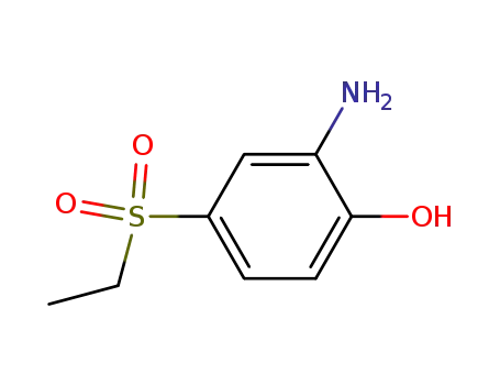 Molecular Structure of 43115-40-8 (2-AMINO-4-(ETHYLSULFONYL)PHENOL)