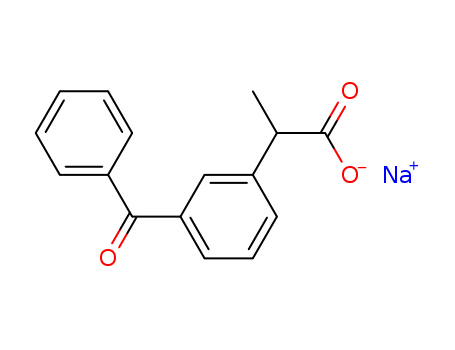 Benzeneacetic acid,3-benzoyl-a-methyl-, sodium salt (1:1)