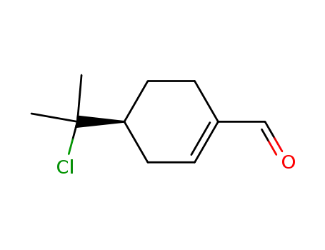 (4S)-4-(1-chloro-1-methylethyl)-1-cyclohexenecarboxaldehyde