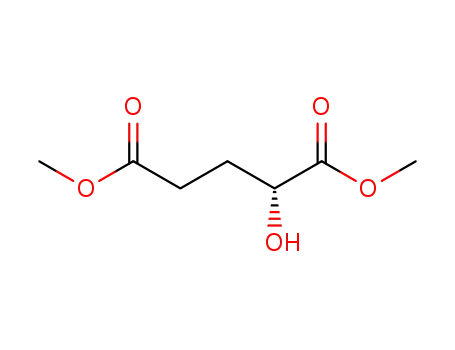 Molecular Structure of 55094-98-9 (Pentanedioic acid, 2-hydroxy-, dimethyl ester, (2R)-)