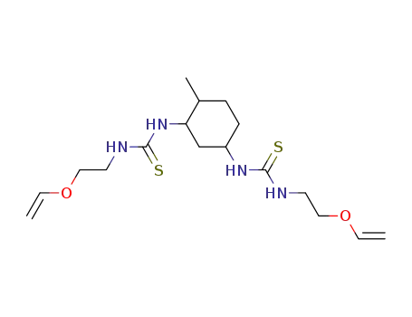 1-{4-Methyl-3-[3-(2-vinyloxy-ethyl)-thioureido]-cyclohexyl}-3-(2-vinyloxy-ethyl)-thiourea