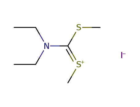 N.N-Diethyl-S.S'-dimethyl-dithiocarbamidiumsaeure-iodid
