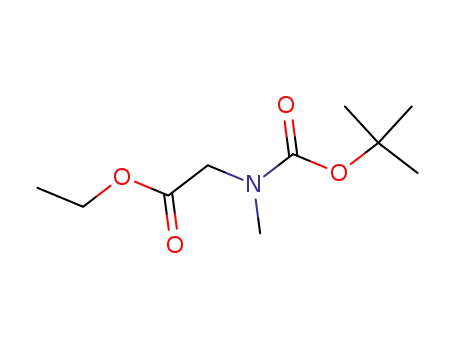 Molecular Structure of 145060-76-0 (Glycine, N-[(1,1-dimethylethoxy)carbonyl]-N-methyl-, ethyl ester)