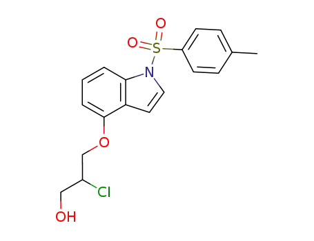 2-chloro-1-<1-(4-methylphenyl)sulfonyl-4-indolyloxy>-3-propanol
