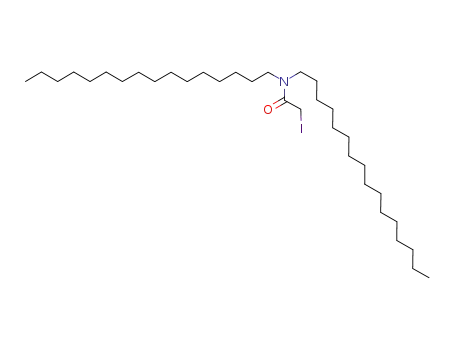 Molecular Structure of 95930-25-9 (Acetamide, N,N-dihexadecyl-2-iodo-)