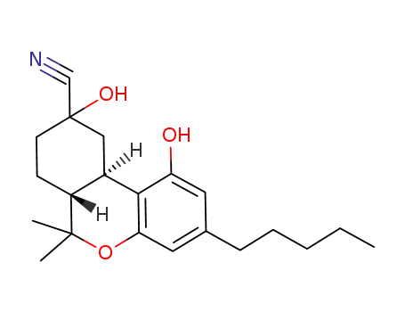 (trans-rac)-6a,7,8,9,10,10a-hexahydro-1,9-dihydroxy-6,6-dimethyl-3-pentyl-6H-dibenzopyran-9-carbonitrile