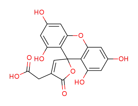 (1',3',6',8'-tetrahydroxy-5-oxo-5H-spiro[furan-2,9'-xanthen]-4-yl)-acetic acid