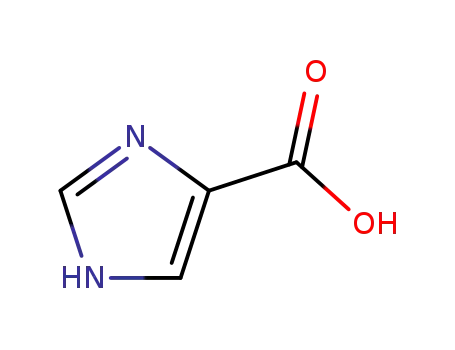 Molecular Structure of 1072-84-0 (1H-Imidazole-4-carboxylic acid)