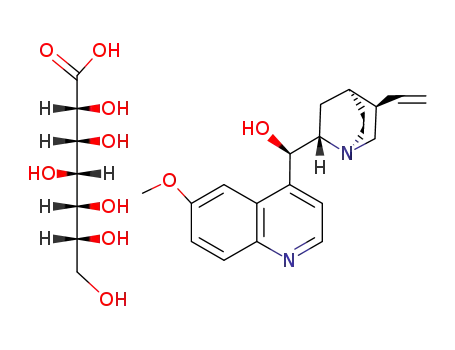 quinine; D-glycero-D-gulo-heptonate