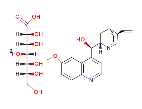 quinine; D-glycero-D-gulo-heptonate