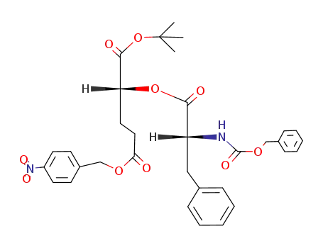 (R)-2-((R)-2-Benzyloxycarbonylamino-3-phenyl-propionyloxy)-pentanedioic acid 1-tert-butyl ester 5-(4-nitro-benzyl) ester