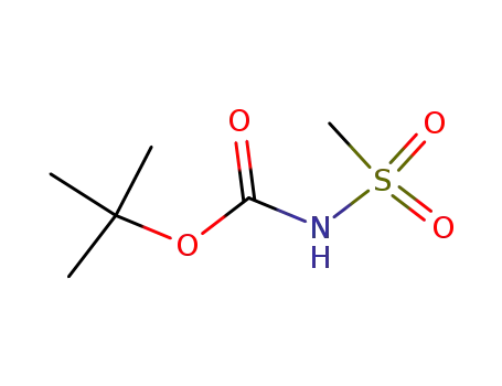 Molecular Structure of 147751-16-4 (Carbamic acid, (methylsulfonyl)-, 1,1-dimethylethyl ester (9CI))