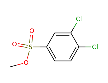 Molecular Structure of 89690-48-2 (Benzenesulfonic acid, 3,4-dichloro-, methyl ester)