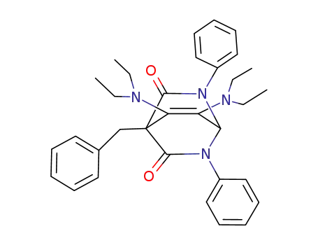 4-Benzyl-7,8-bis(diethylamino)-2,6-diphenyl-2,6-diazabicyclo<2.2.2>oct-7-en-3,5-dion