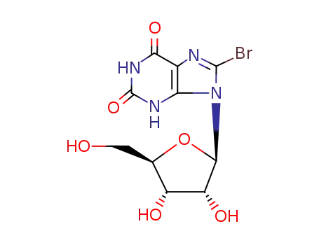 Molecular Structure of 3001-46-5 (8-bromoxanthosine)