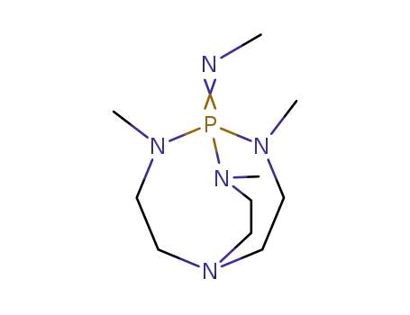 Methyl-(2,8,9-trimethyl-2,5,8,9-tetraaza-1λ5-phospha-bicyclo[3.3.3]undec-1-ylidene)-amine