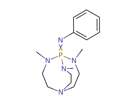 Phenyl-(2,8,9-trimethyl-2,5,8,9-tetraaza-1λ5-phospha-bicyclo[3.3.3]undec-1-ylidene)-amine