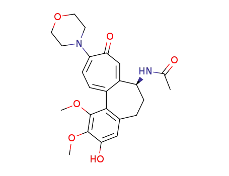 N-((S)-3-hydroxy-1,2-dimethoxy-10-morpholino-9-oxo-5,6,7,9-tetrahydro-benzo[a]heptalen-7-yl)-acetamide