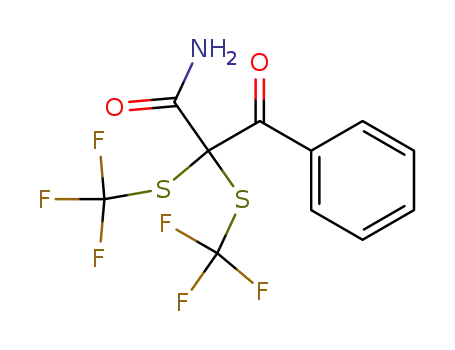 α,α-bis(trifluoromethylthio)benzoylacetic acid amide