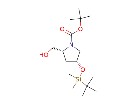 (2R,4R)-tert-butyl 4-((tert-butyldimethylsilyl)oxy)-2-(hydroxymethyl)pyrrolidine-1-carboxylate