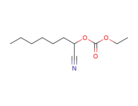 Carbonic acid 1-cyano-heptyl ester ethyl ester