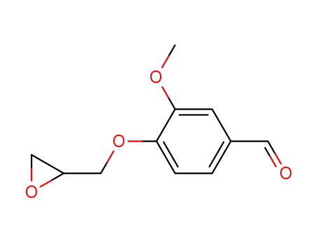 Molecular Structure of 22590-66-5 (Benzaldehyde, 3-methoxy-4-(oxiranylmethoxy)-)