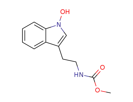 Molecular Structure of 180910-53-6 (Carbamic acid, [2-(1-hydroxy-1H-indol-3-yl)ethyl]-, methyl ester)