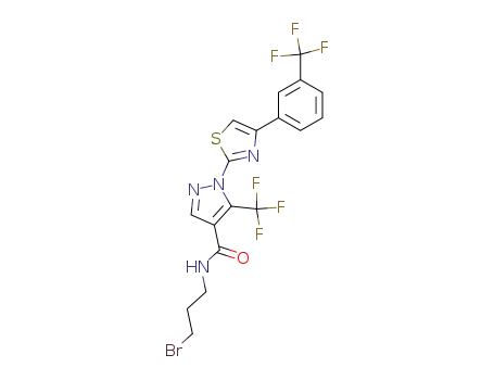 2-[4-(3-Bromopropylcarbamoyl)-5-(trifluoromethyl)pyrazol-1-yl]-4-(3-trifluoromethylphenyl)thiazole