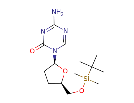 1-(5-O-tert-butyldimethylsilyl-2,3-dideoxy-β-L-ribofuranosyl)-5-azacytosine