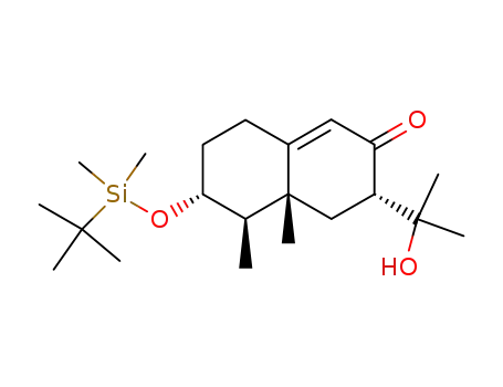 (3S,4aR,5R,6R)-(+)-6-(tert-butyldimethylsiloxy)-3-(1-hydroxy-1-methylethyl)-4a,5-dimethyl-4,4a,5,6,7,8-hexahydro-3H-naphthalen-2-one