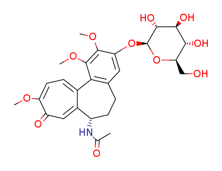 Acetamide, N-[(7S)-3-(b-D-glucopyranosyloxy)-5,6,7,9-tetrahydro-1,2,10-trimethoxy-9-oxobenzo[a]heptalen-7-yl]-(477-29-2)