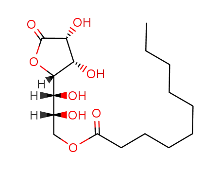 Decanoic acid (2R,3R)-3-((2S,3S,4R)-3,4-dihydroxy-5-oxo-tetrahydro-furan-2-yl)-2,3-dihydroxy-propyl ester