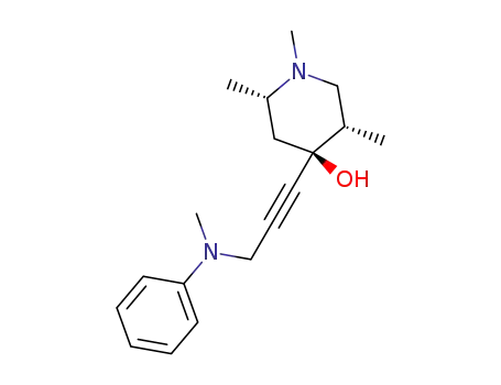 1,2,5-trimethyl-4-hydroxy-4-<3-(N-methyl-N-phenylamino)-propynyl>piperidine