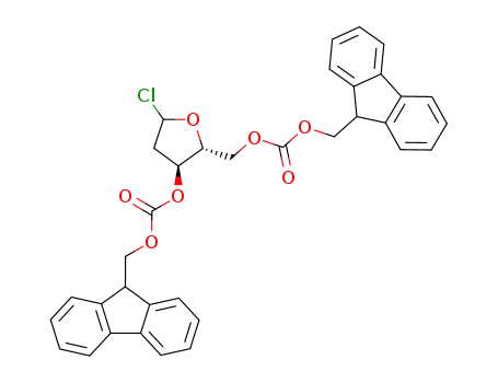 2-deoxy-1-chloro-3,5-di-(O-Fmoc)-D-ribose