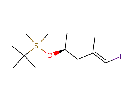 tert-Butyl-((E)-(S)-4-iodo-1,3-dimethyl-but-3-enyloxy)-dimethyl-silane