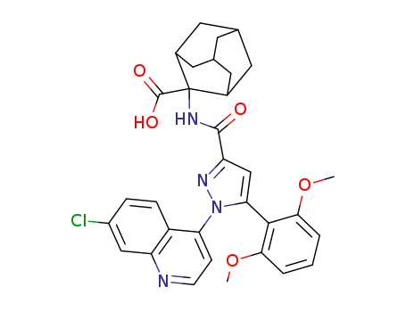 Tricyclo[3.3.1.13,7]decane-2-carboxylicacid,2-[[[1-(7-chloro-4-quinolinyl)-5-(2,6-dimethoxyphenyl)-1H-pyrazol-3-yl]carbonyl]amino]-