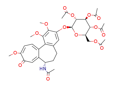 (S)-7-acetylamino-1,2,10-trimethoxy-3-(tetra-O-acetyl-β-D-glucopyranosyloxy)-6,7-dihydro-5H-benzo[a]heptalen-9-one