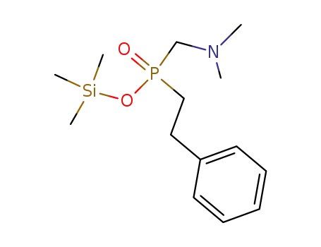 O-trimethylsilyl-dimethylaminomethyl-(2-phenylethyl)phosphinate