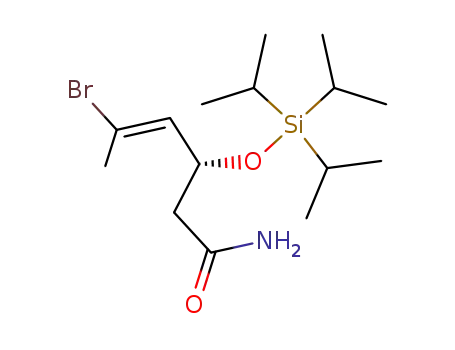 (E)-(R)-5-Bromo-3-triisopropylsilanyloxy-hex-4-enoic acid amide