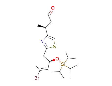 (S)-3-[2-((E)-(R)-4-Bromo-2-triisopropylsilanyloxy-pent-3-enyl)-thiazol-4-yl]-butyraldehyde