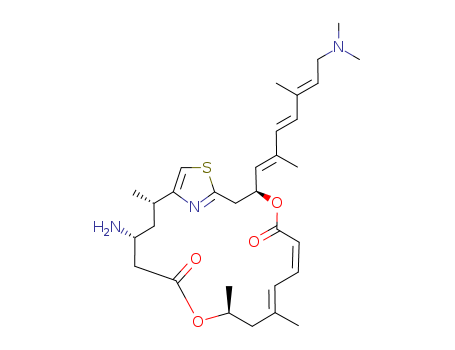 4,12-Dioxa-20-thia-21-azabicyclo[16.2.1]heneicosa-1(21),6,8,18-tetraene-5,13-dione,15-amino-3-[(1E,3E,5E)-7-(dimethylamino)-2,5-dimethyl-1,3,5-heptatrien-1-yl]-9,11,17-trimethyl-,(3S,6Z,8E,11S,15R,17S