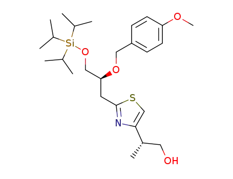 (R)-2-{2-[(S)-2-(4-Methoxy-benzyloxy)-3-triisopropylsilanyloxy-propyl]-thiazol-4-yl}-propan-1-ol