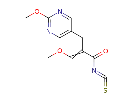(Z)-3-Methoxy-2-(2-methoxy-pyrimidin-5-ylmethyl)-acryloyl isothiocyanate